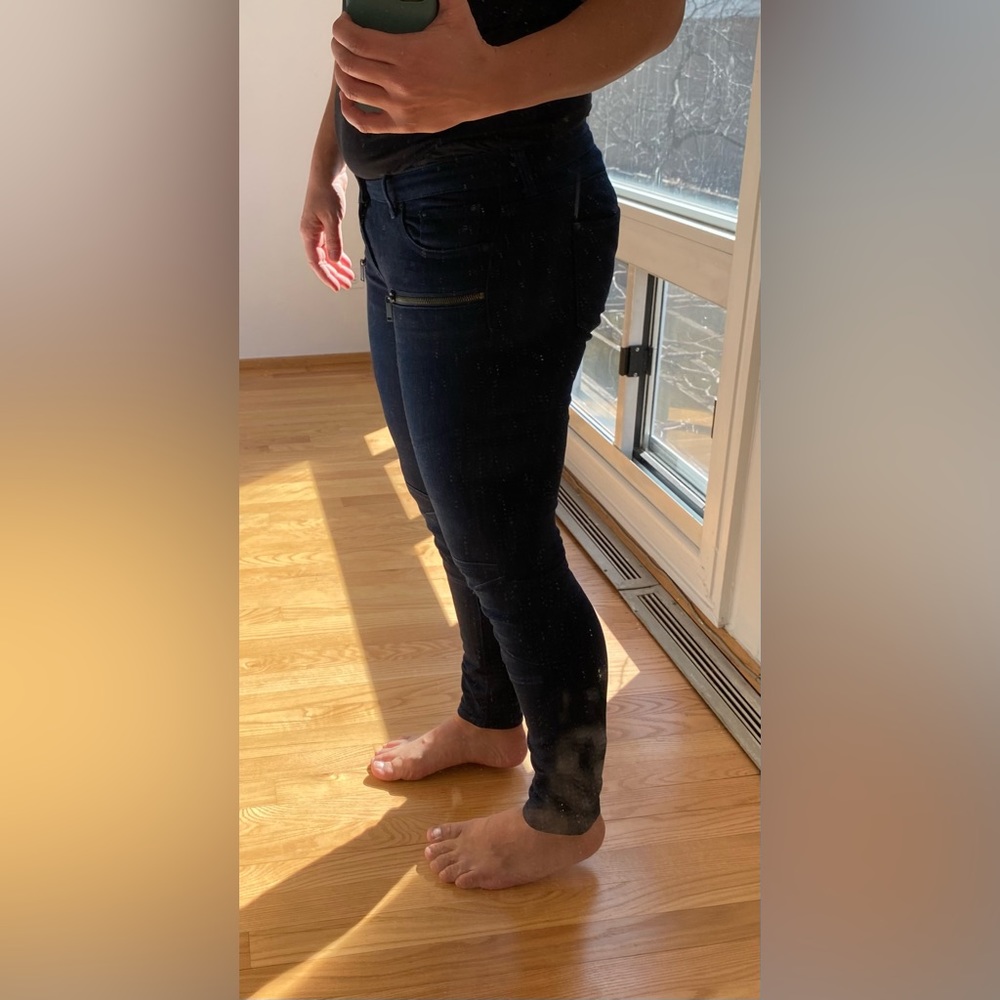 Zara skinny jeans dark blue size 6